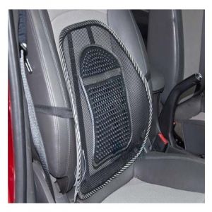 Mesh Ventilation Back Rest with Lumbar Support - Black